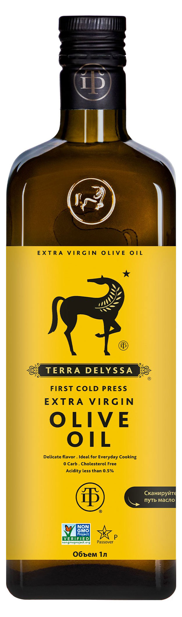 

Масло оливковое Terra Delyssa Extra Virgin нерафинированное высшего качества, 1 л