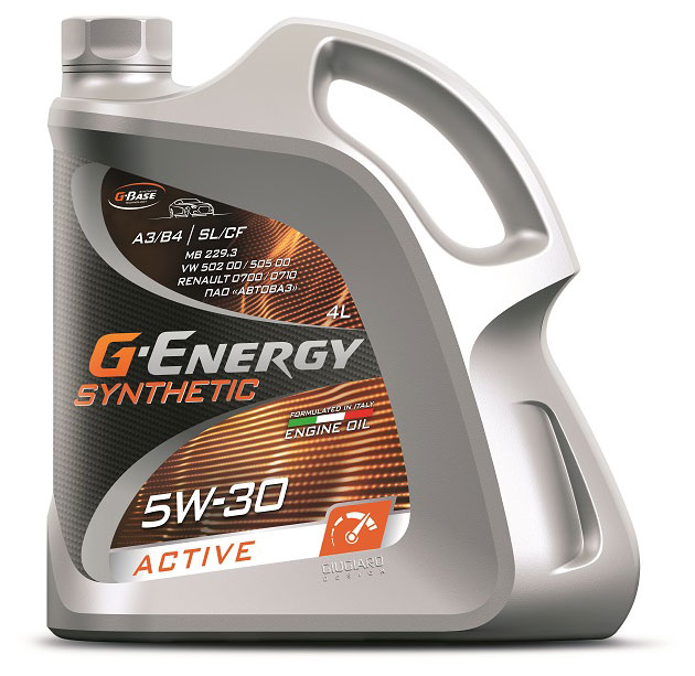 

Масло моторное синтетическое G-Energy SyntheticActive 5W-30, 4 л
