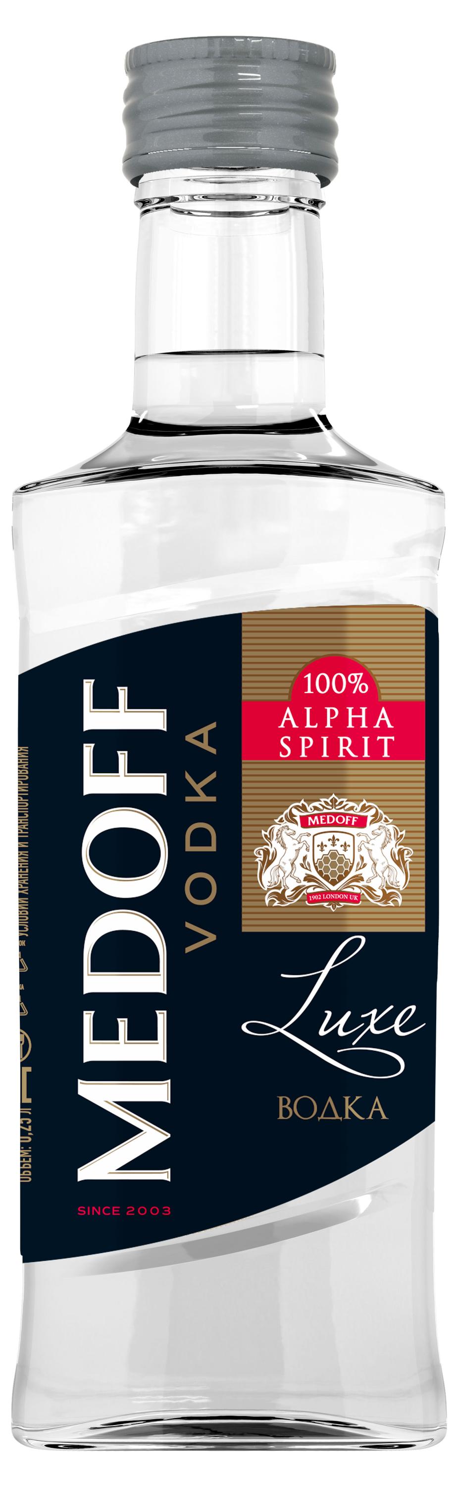 

Водка Medoff Luxe Россия, 0,25 л