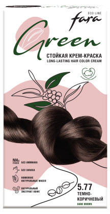 

Крем-краска стойкая для волос Fara Eco Line Green 5.5 красное дерево
