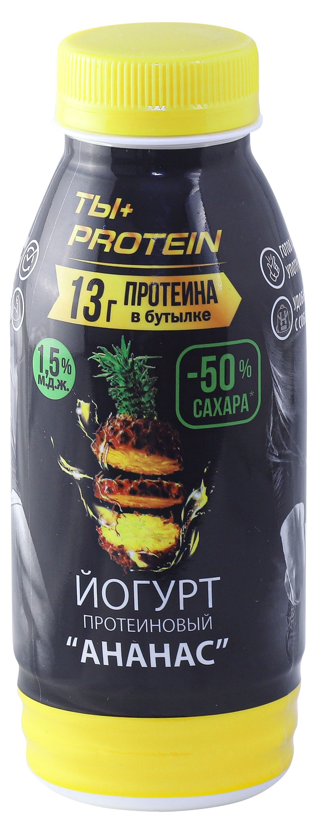 

Йогурт питьевой РостАгроЭкспорт Ты+Protein ананас 1,5% БЗМЖ, 290 г