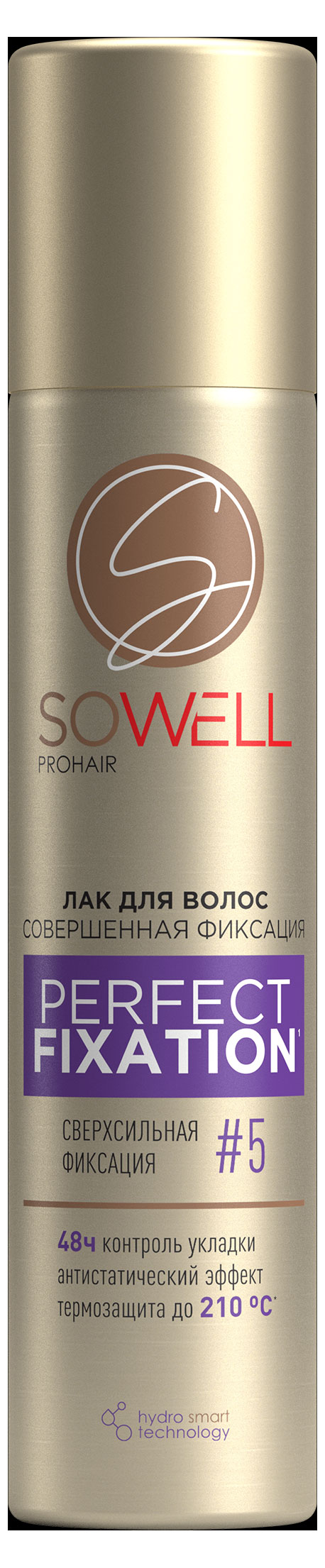 Изображение товара Лак для волос SoWell Perfect Fixation Совершенная фиксация сверхсильной фиксации №5, 75 мл