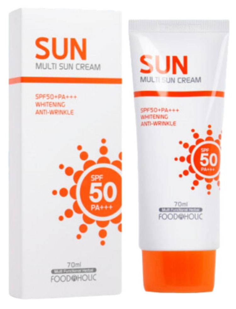 

Крем для лица солнцезащитный FoodaHolic Multi Sun SPF50+ РА+++, 70 мл