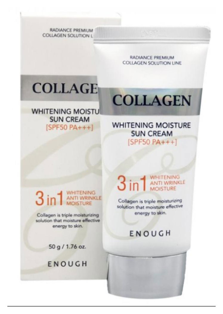 

Крем солнцезащитный для лица Enough с морским коллагеном SPF50 PA+++, 50 мл