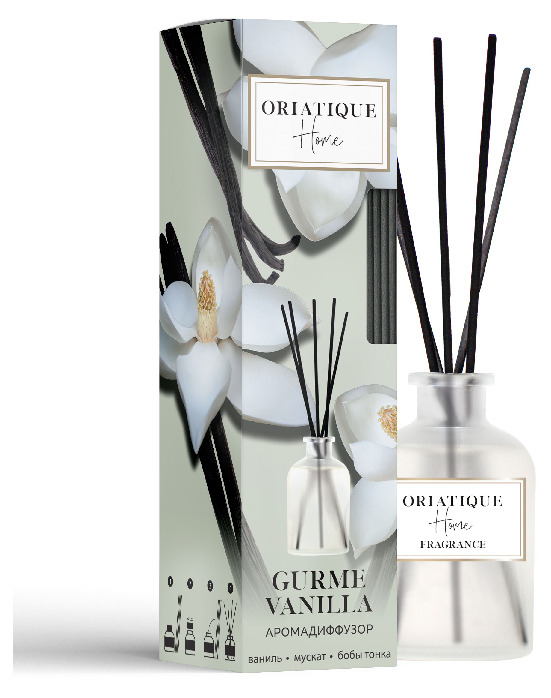 

Аромадиффузор Oriatique Gurme Vanilla Ваниль Козье молоко, 40 мл