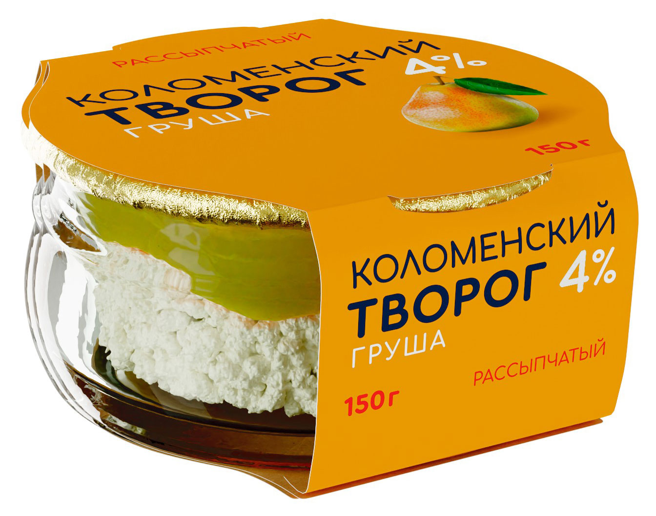 

Творог рассыпчатый сладкий Коломенский с наполнителем Груша 4% БЗМЖ, 150 г
