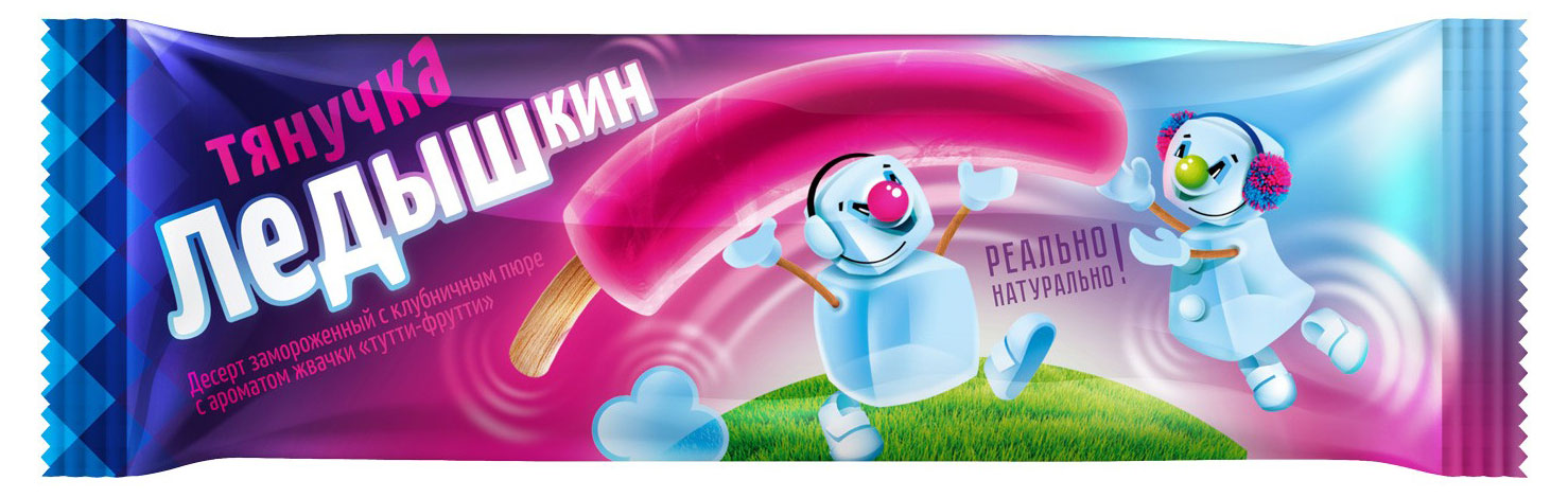 

Фруктовый лед Ледышкин Тянучка со вкусом тутти фрутти БЗМЖ, 60 г