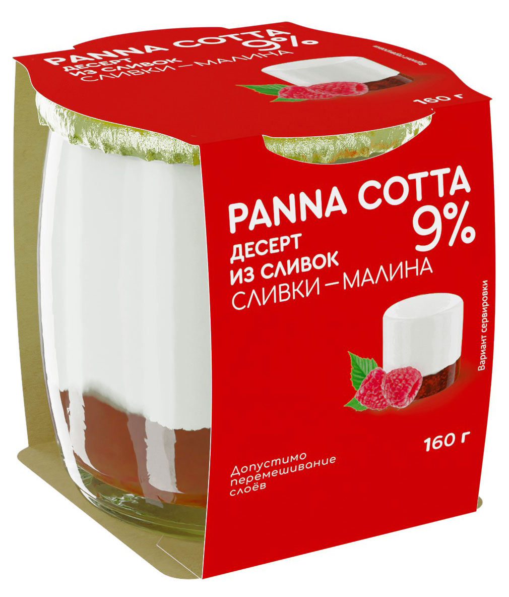 

Десерт Панна Котта из сливок Коломенский Panna Cotta сливки малина 9% БЗМЖ, 160 г