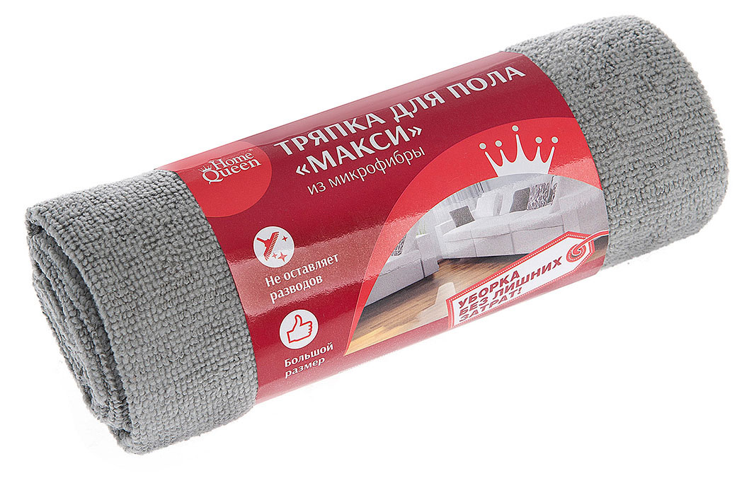 

Тряпка для пола HomeQueen Макси из микрофибры, 70х80 см