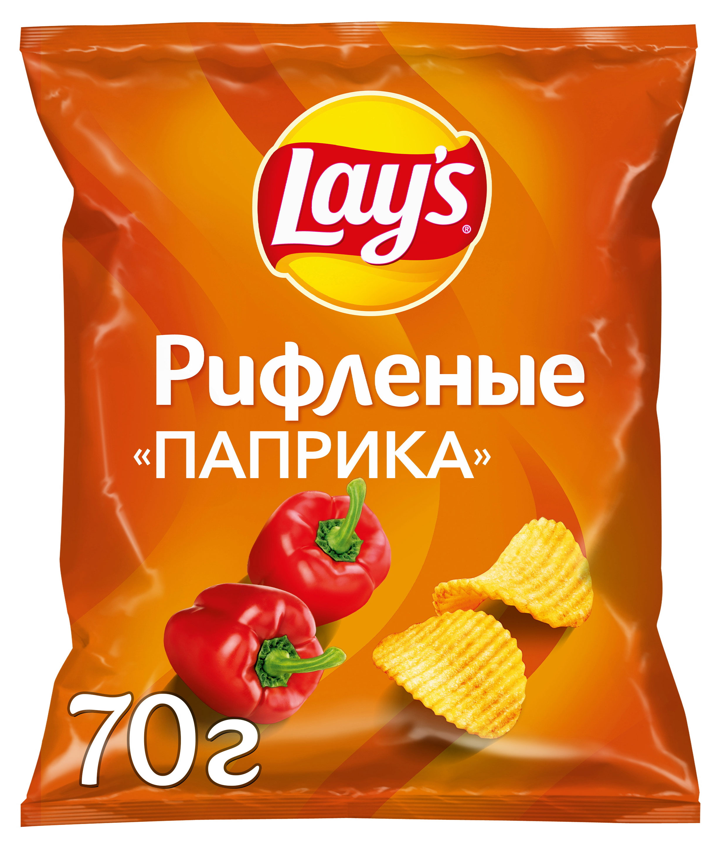 Изображение товара Чипсы картофельные Lay's рифленые паприка, 70 г