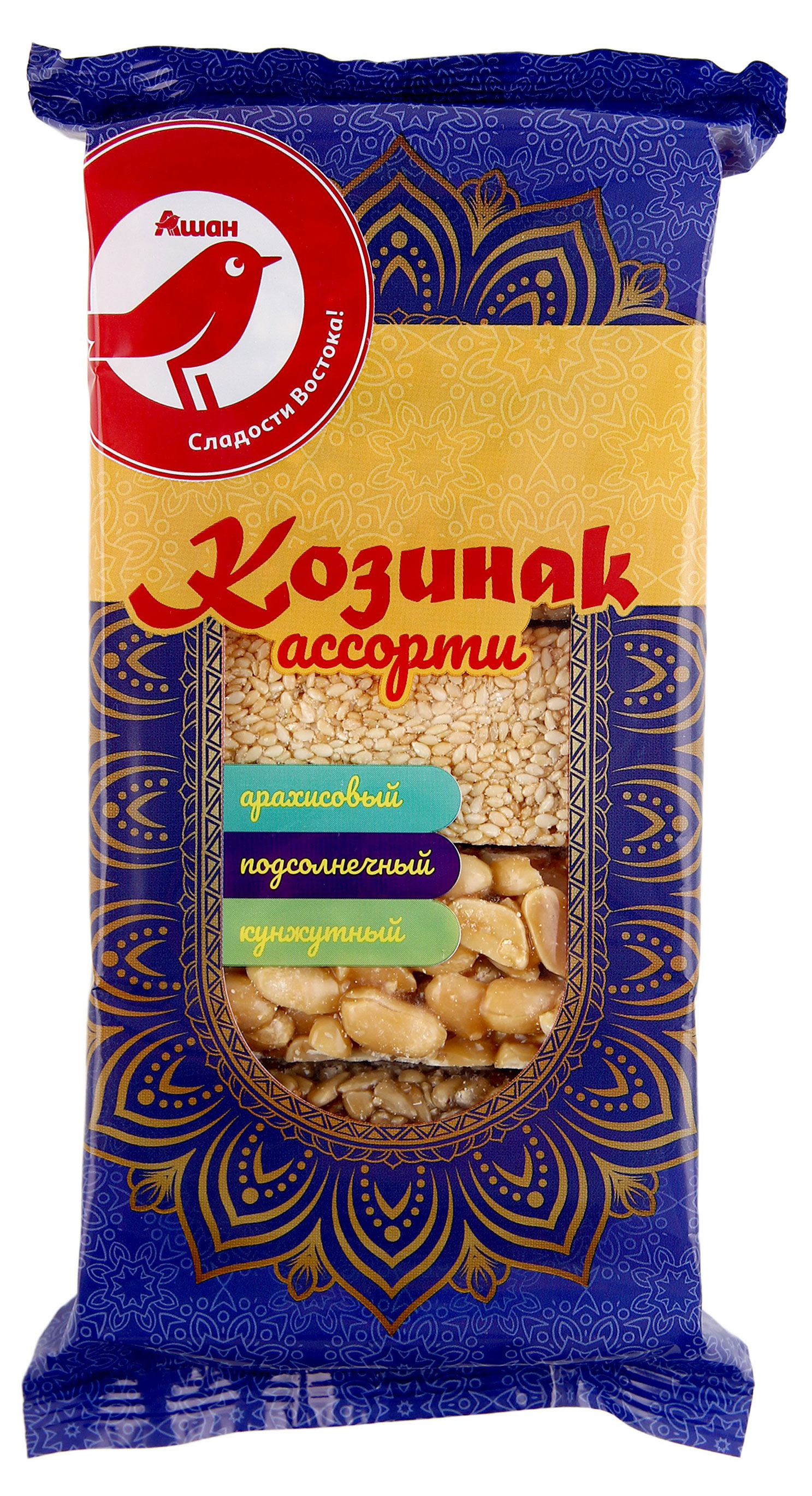 Изображение товара Козинак АШАН Красная птица ассорти, 280 г