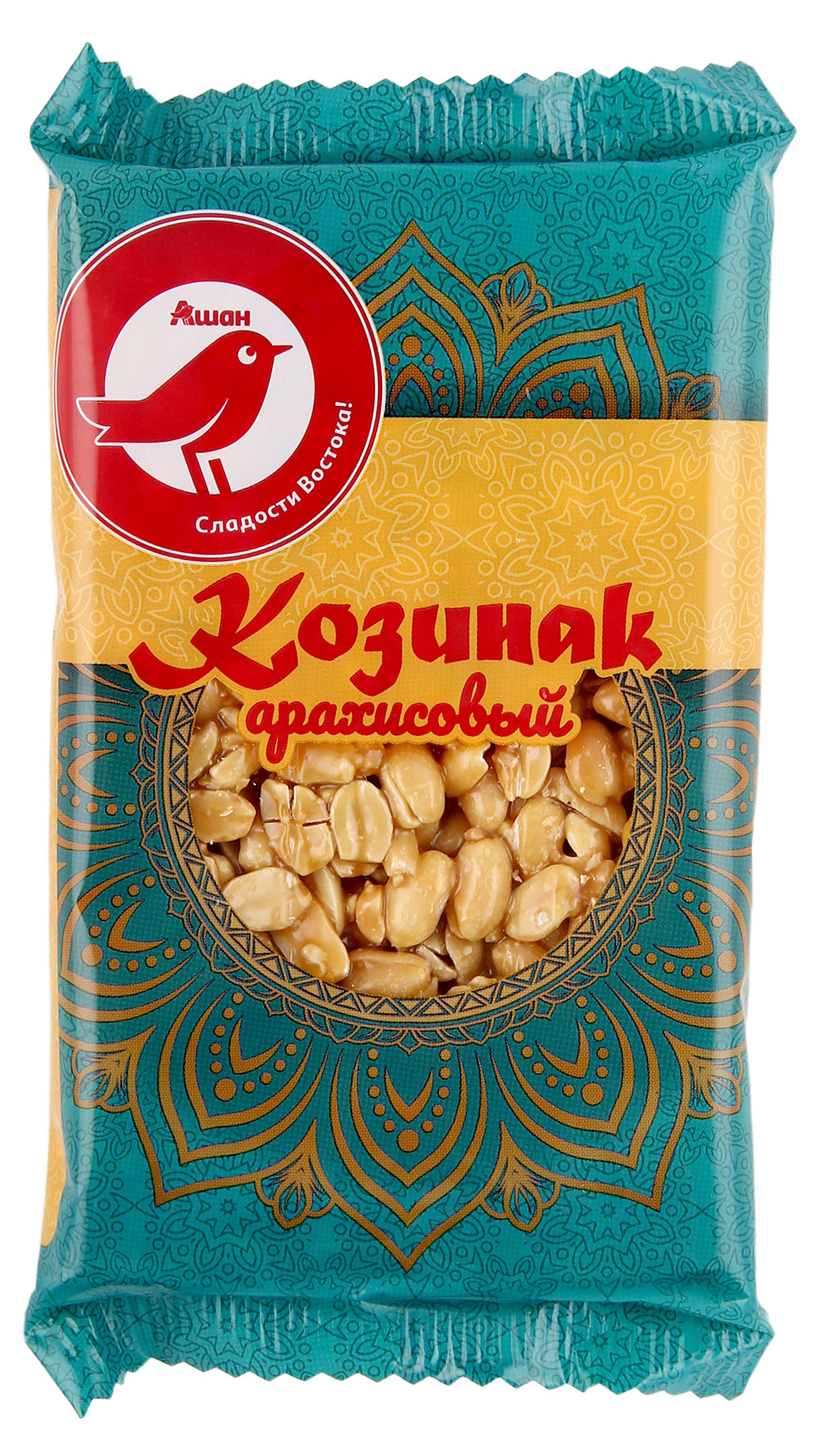 

Козинак АШАН Красная птица арахисовый, 170 г