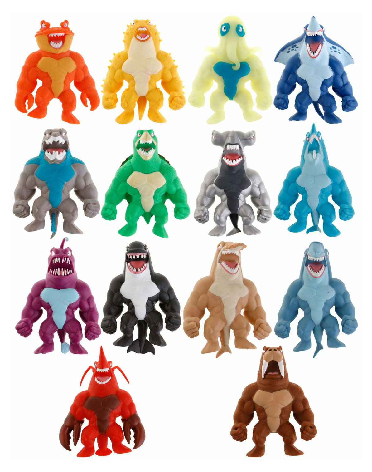 

Игрушка-антистресс 1TOY Monster Flex Aqua, 14 см