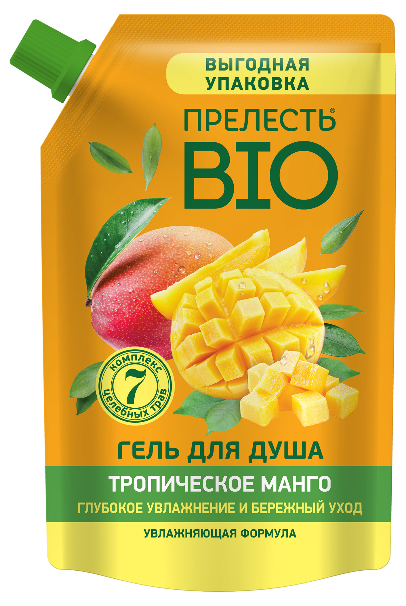 

Гель для душа Прелесть Тропическое манго, 1 л
