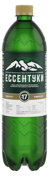 

Вода минеральная Ессентуки 17 газированная, 1 л