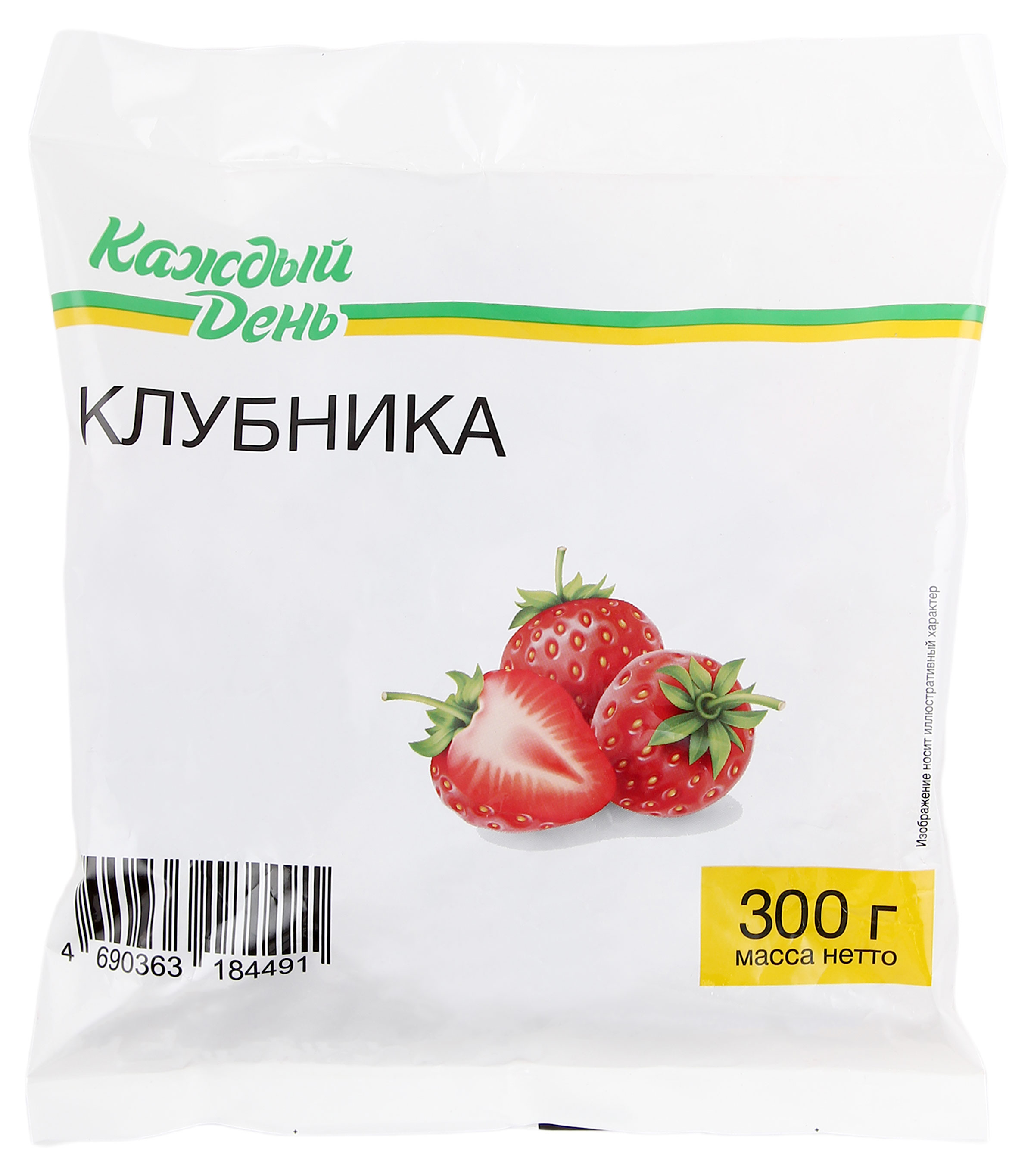 

Ягодная смесь Клубника Каждый день замороженная, 300 г