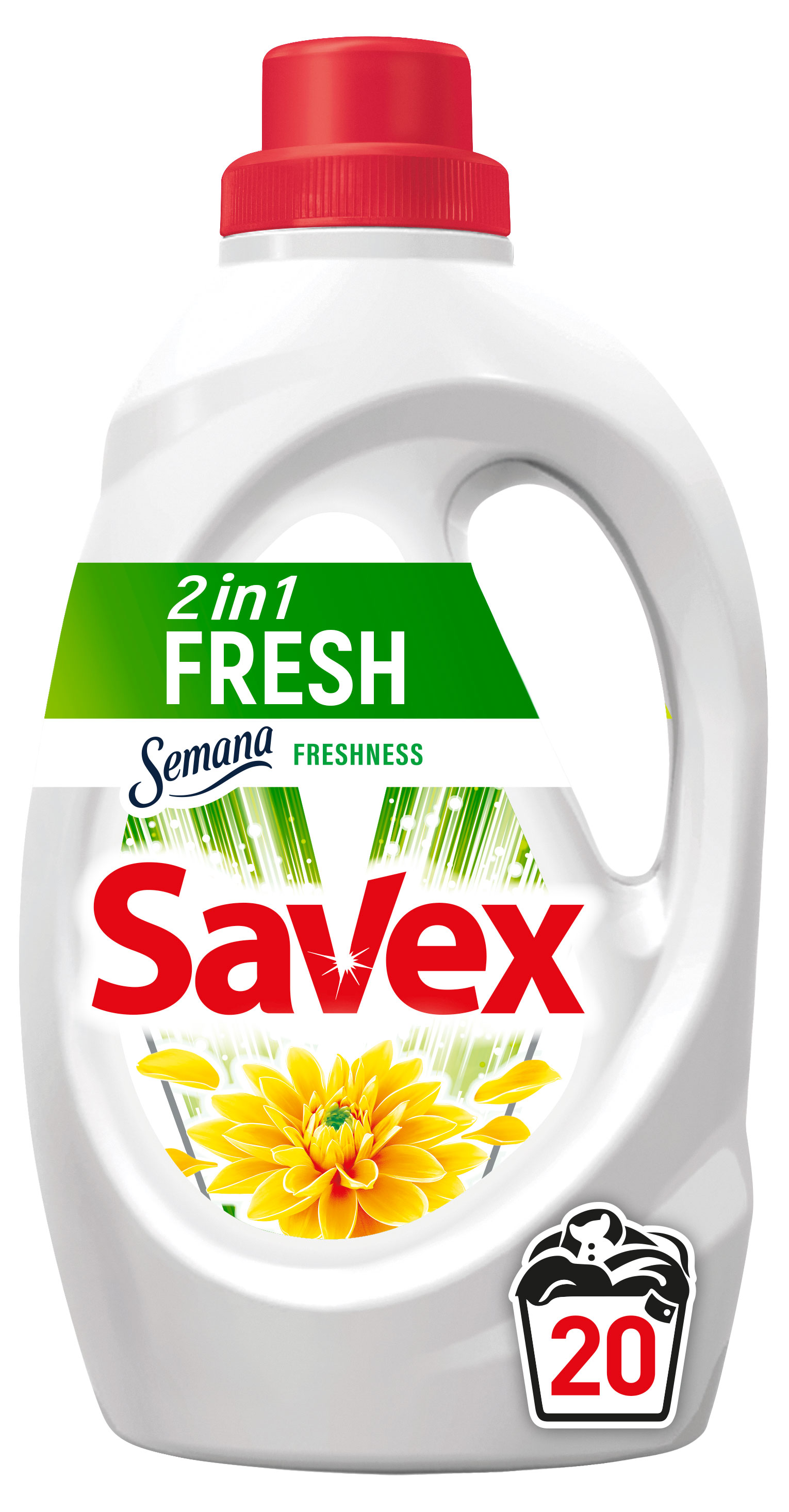 

Гель для стирки Savex Fresh 2 in 1, 1,1 л