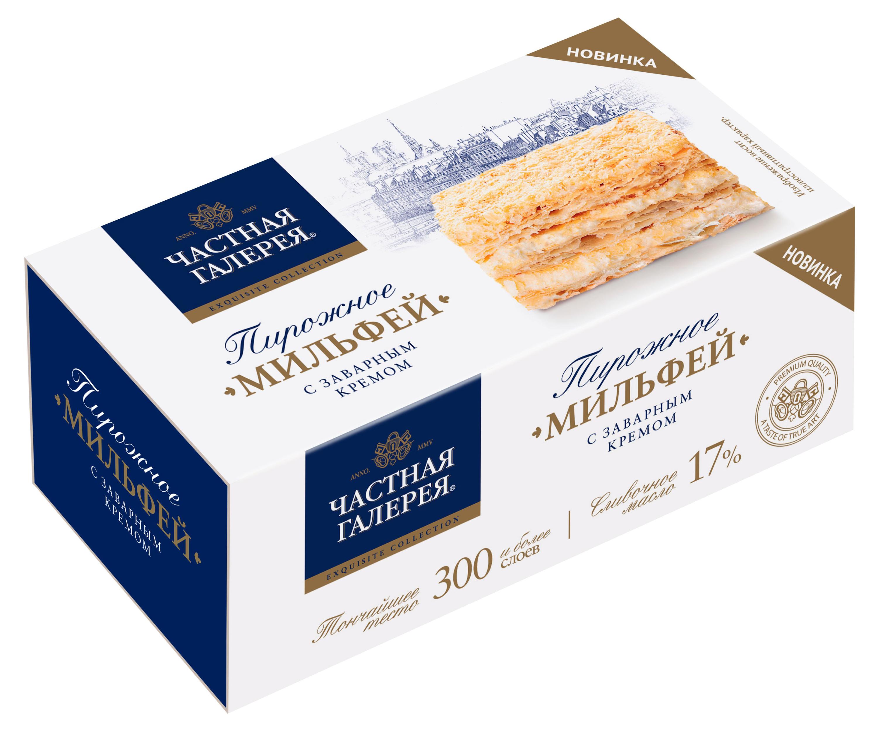 

Пирожное Частная Галерея Мильфей, 80 г