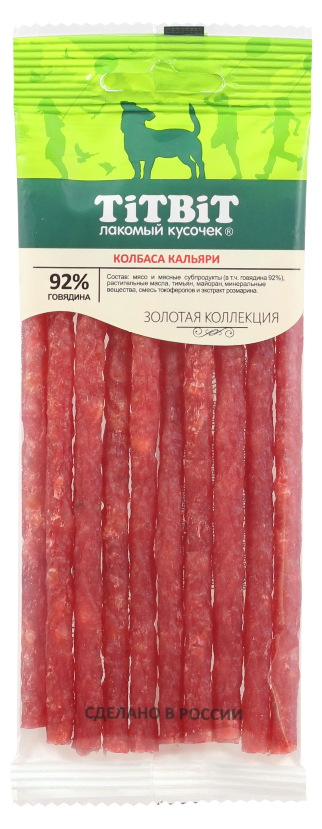 

Лакомство для собак TiTBiT колбаса кальяри, 50 г