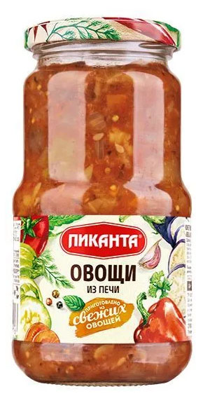 

Ассорти из овощей Пиканта Из печи, 440 г