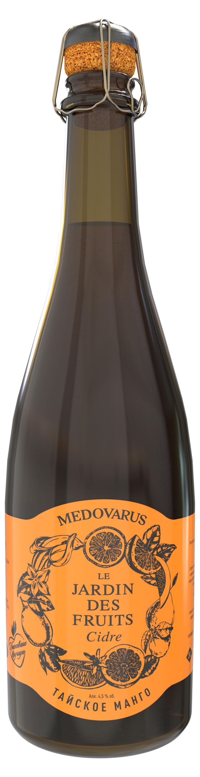 Изображение товара Медовуха Medovarus Манго 4,5% 0.75 л, натуральный напиток с экзотическим вкусом