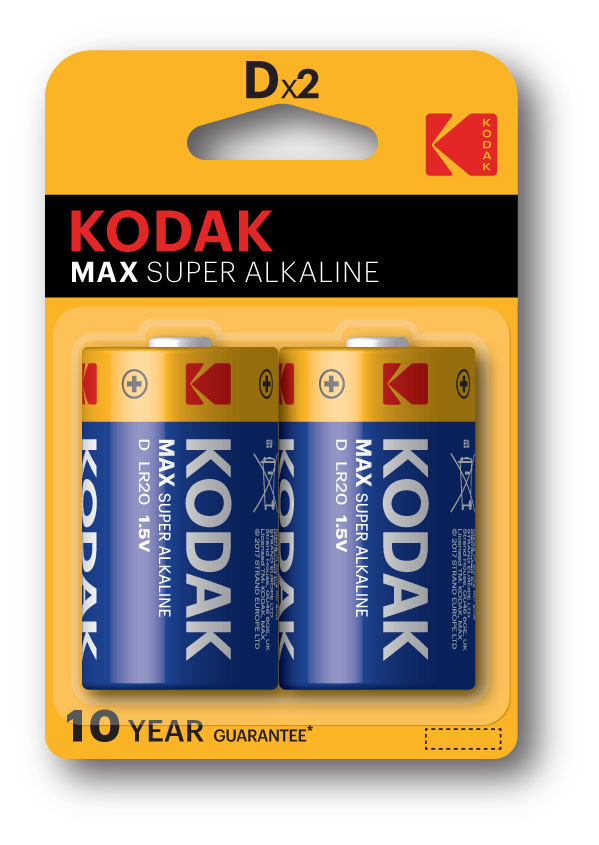 

Батарейки Kodak LR20-2BL MAX SUPER Alkaline KD, 2 шт
