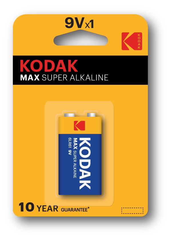 

Батарейки Kodak 6LR61-1BL MAX SUPER Alkaline K9V. 1 шт