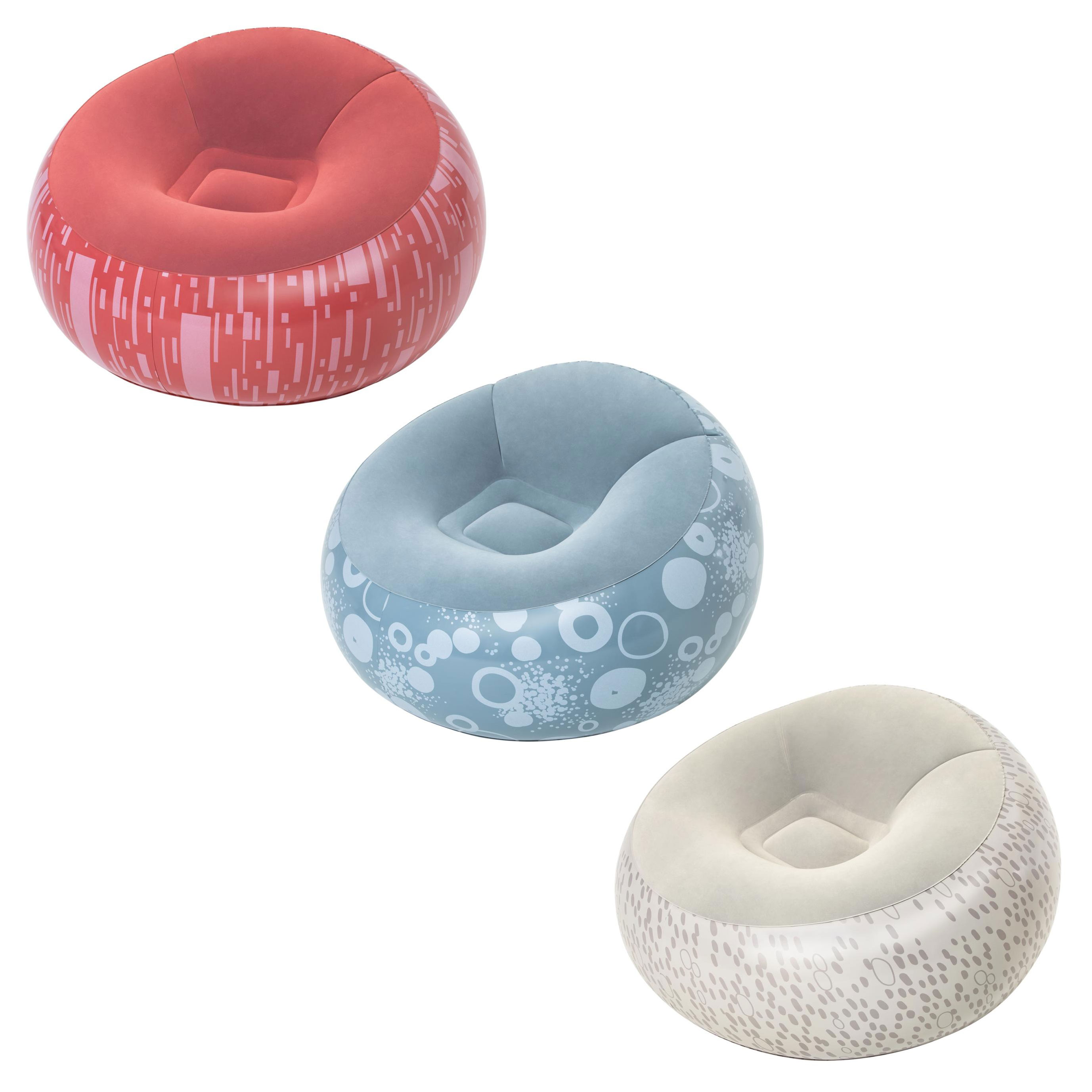 

Пуф надувной BESTWAY Inflate-A-Chair, 1,12 м x 1,12 м x 66 см