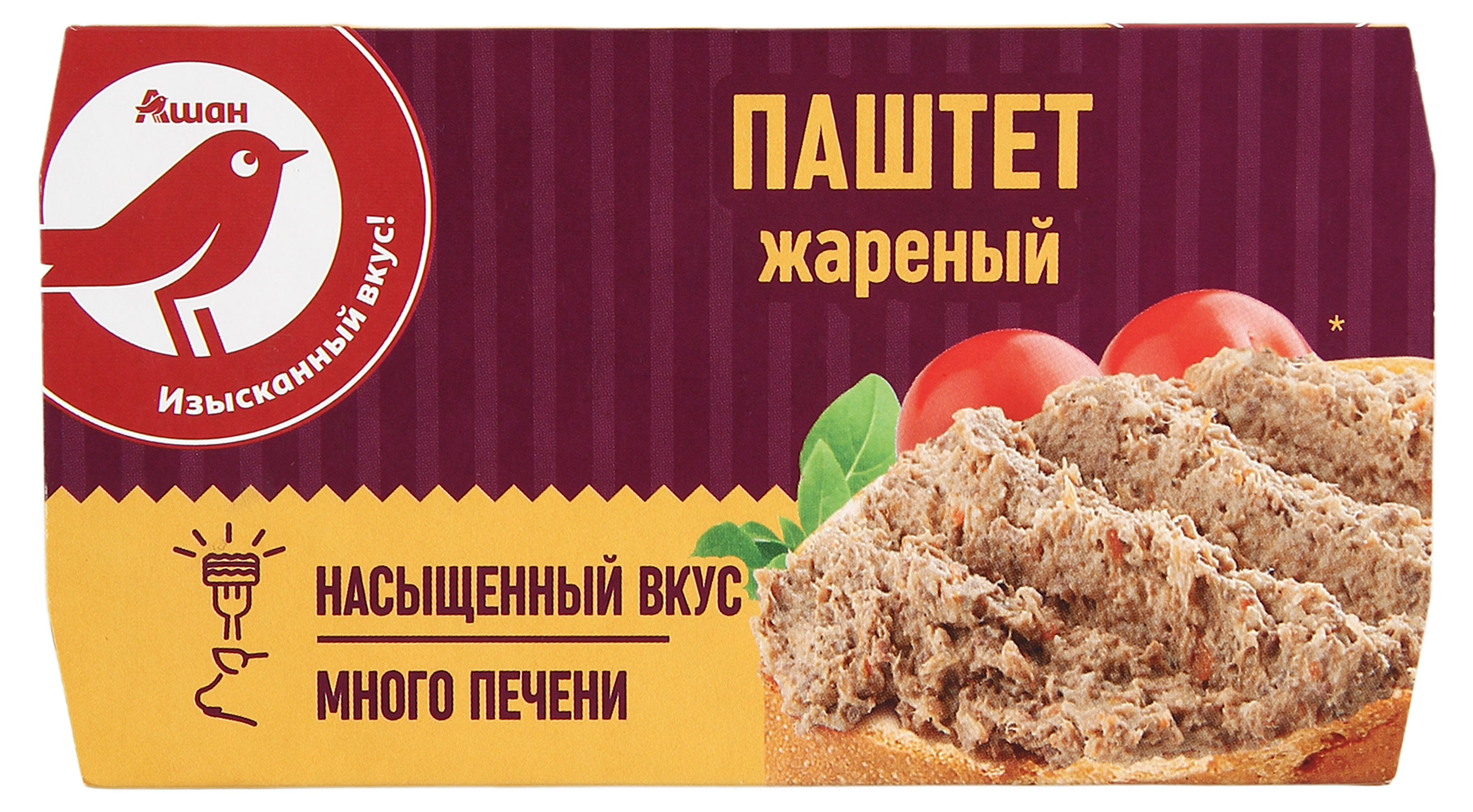 

Паштет АШАН Красная птица жареный, 150 г