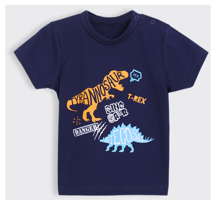 

Футболка для мальчика Котмаркот Dino Skate темно-синяя