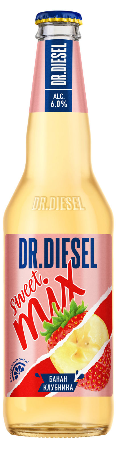 

Пивной напиток Dr. Diesel нефильтрованный осветлённый клубника банан 6%, 450 мл