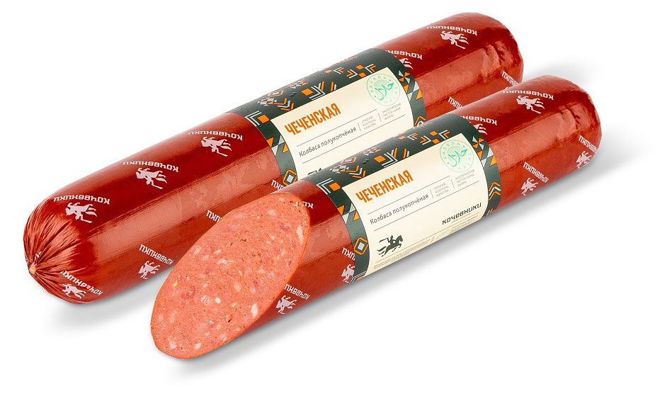 

Колбаса полукопченая Кочевники Чеченская халяль, 600 г
