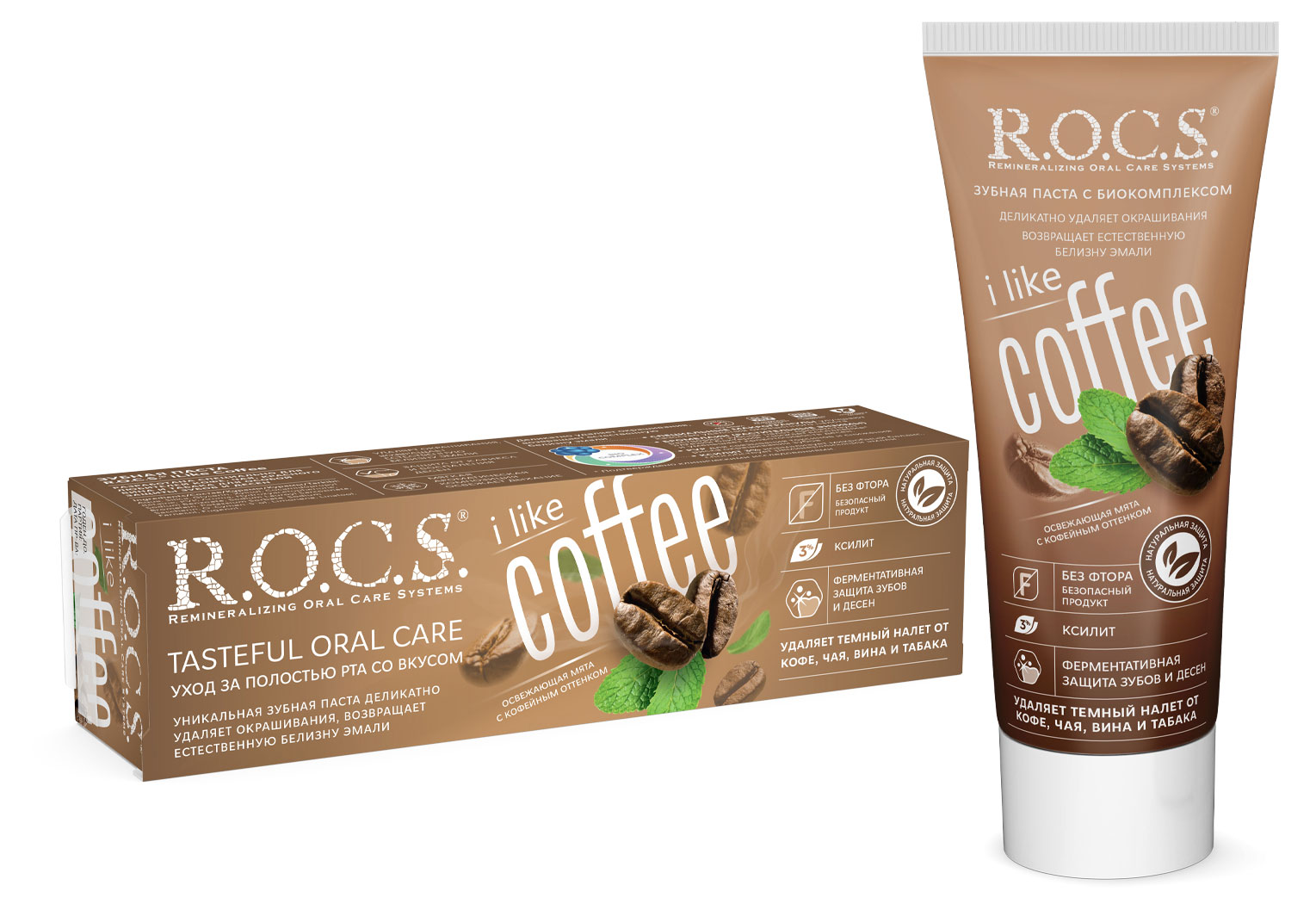 

Зубная паста R.O.C.S. iLike Coffee, 74 г