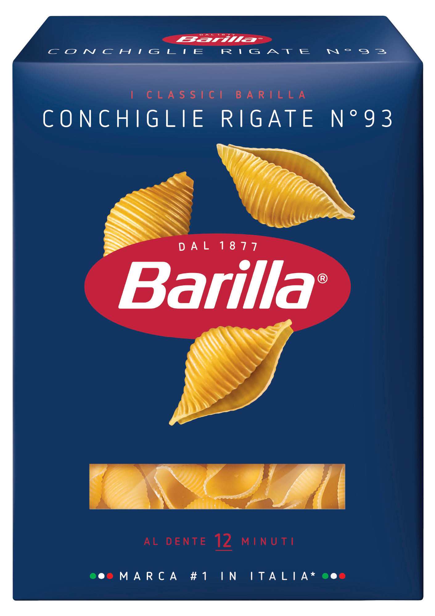 Изображение товара Макаронные изделия Barilla Conchiglie Rigate n.93, 450 г