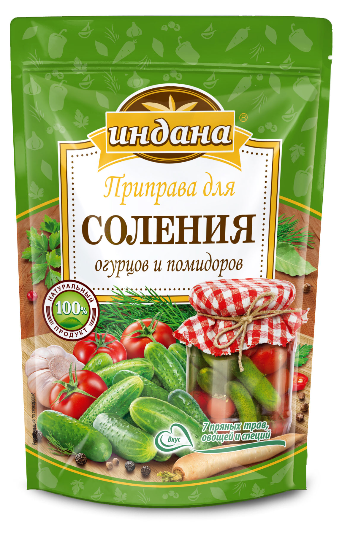 

Приправа Индана для соления огурцов и помидоров, 40 г