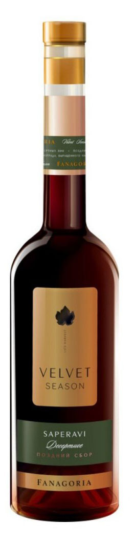 

Вино Velvet Season Saperavi красное сладкое Россия, 0,5 л