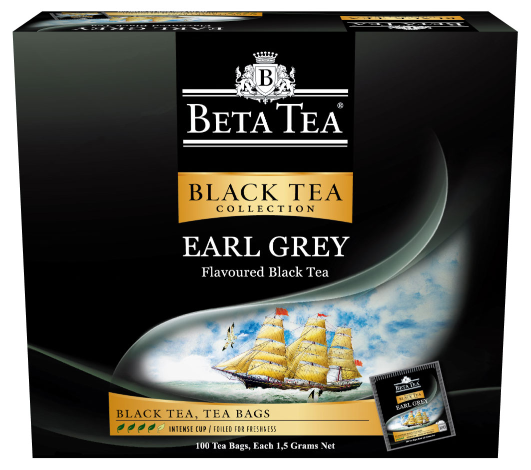 

Чай черный BETA TEA Бергамот в пакетиках, 100х1,5 г