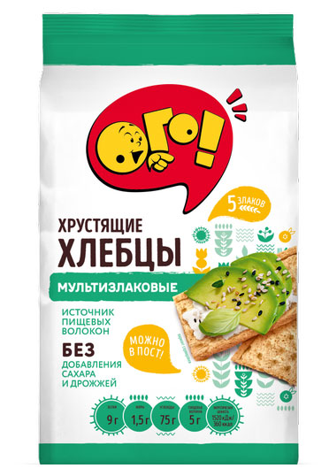 

Хлебцы ОГО! хрустящие мультизлаковый, 75 г