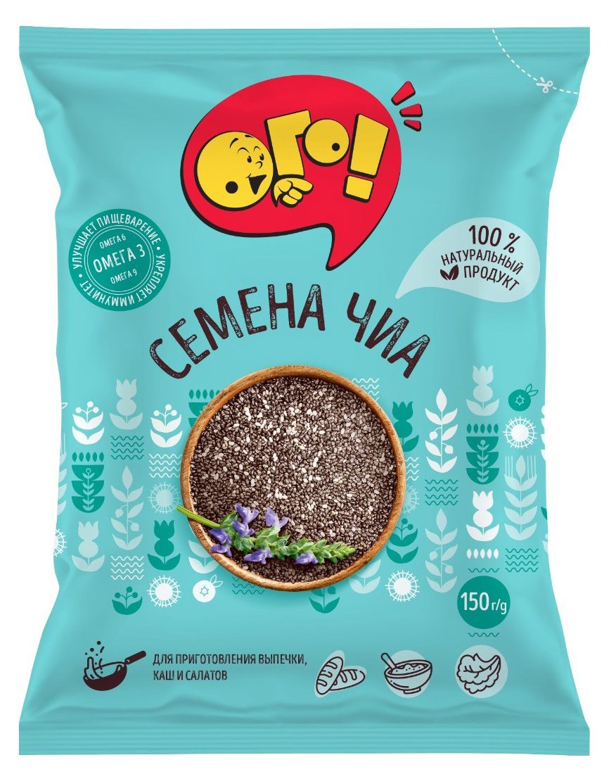 Изображение товара Семена чиа «ОГО!», 150 г