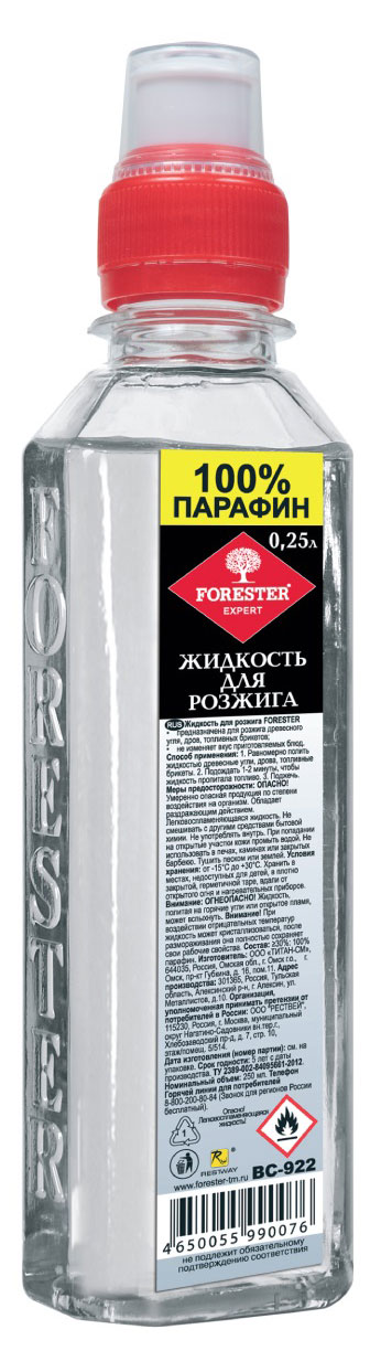 

Жидкость для розжига FORESTER, 250 мл