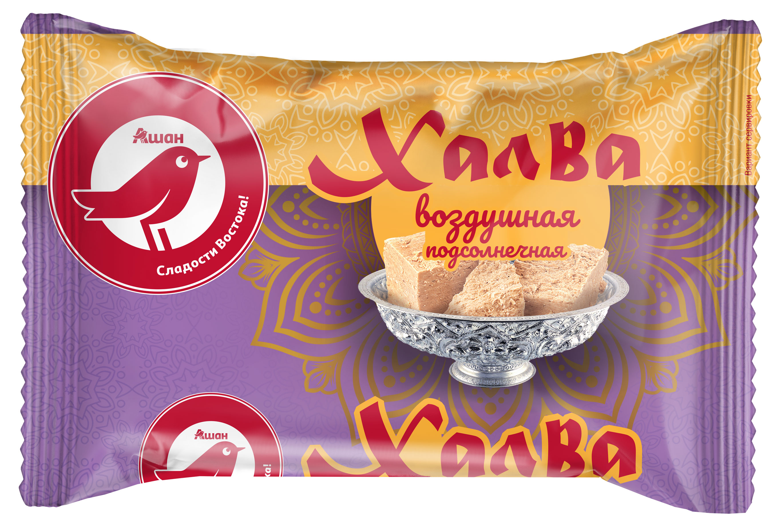 

Халва АШАН Красная птица подсолнечная воздушная, 200 г