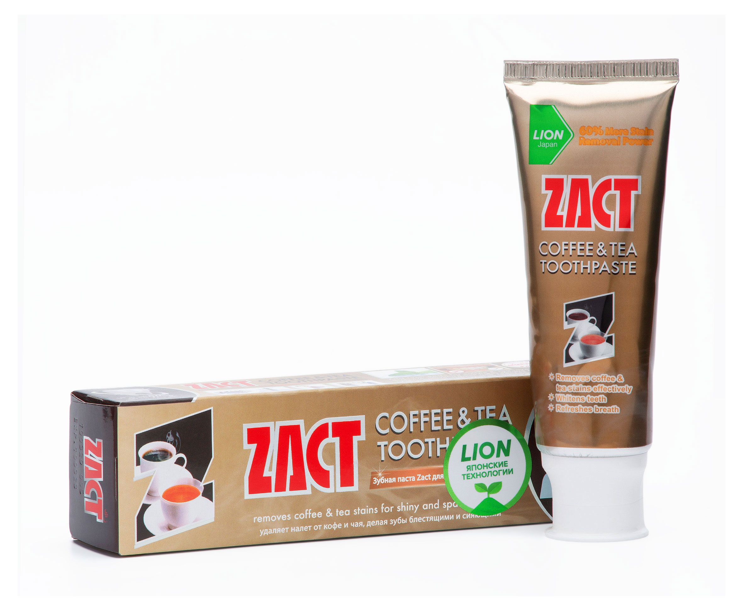 

Зубная паста LION Zact отбеливающая, 100 г
