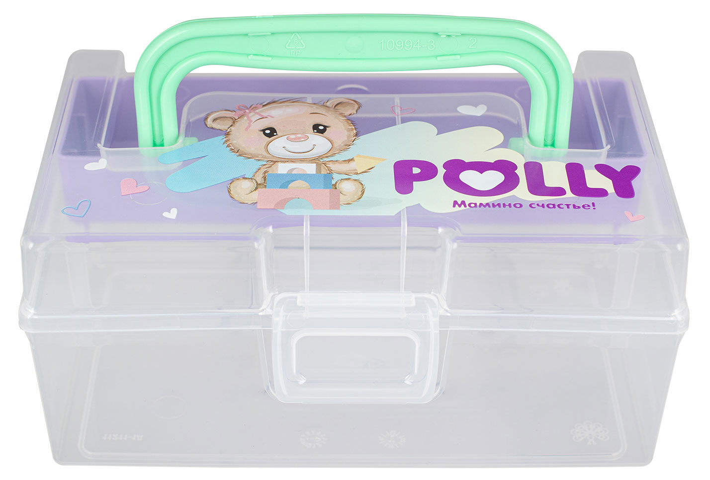 

Контейнер для детской дорожной аптечки Полимербыт Polly, 0,8 л