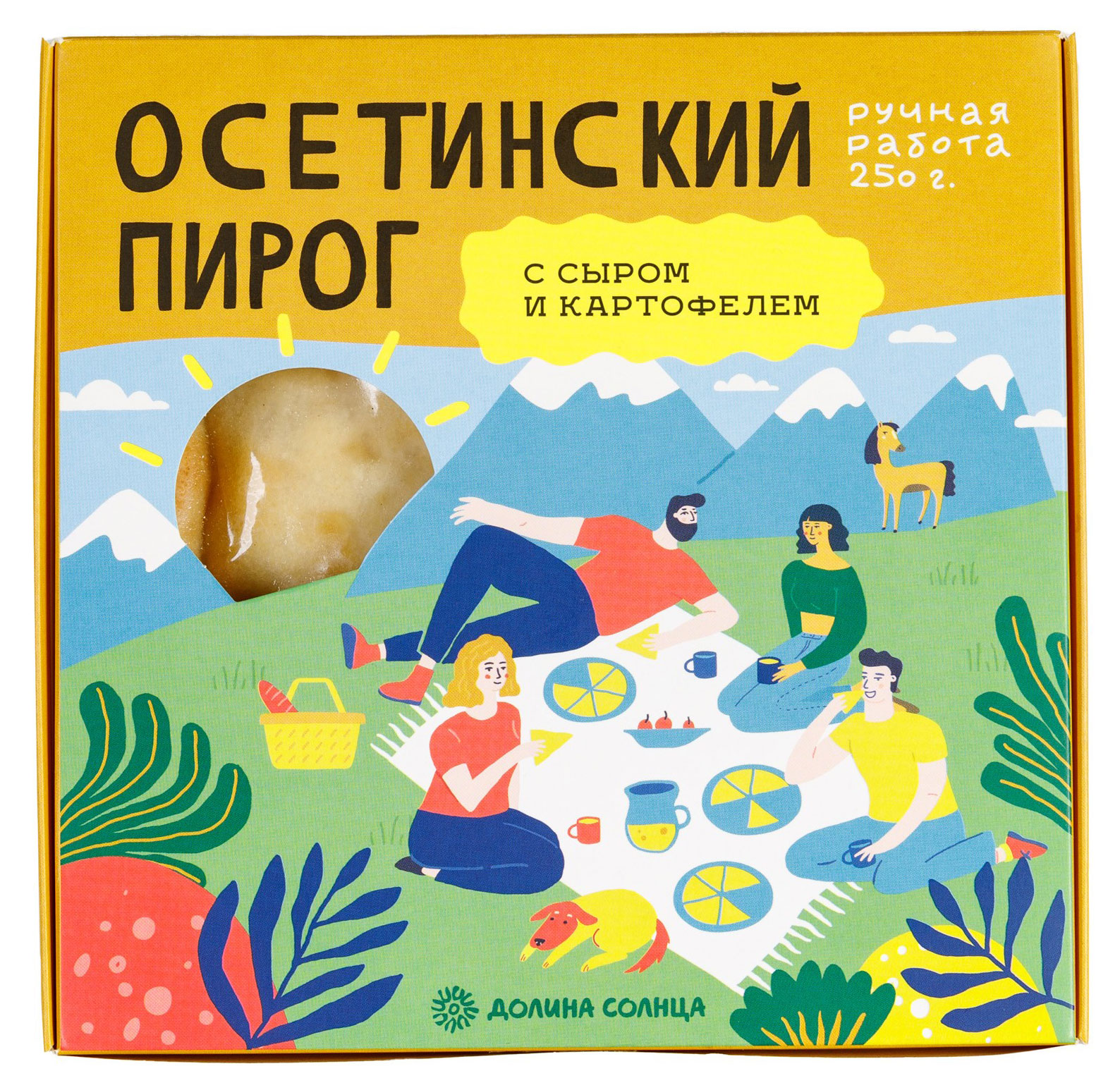 

Осетинский пирог Долина Солнца с картофелем и сыром, 250 г