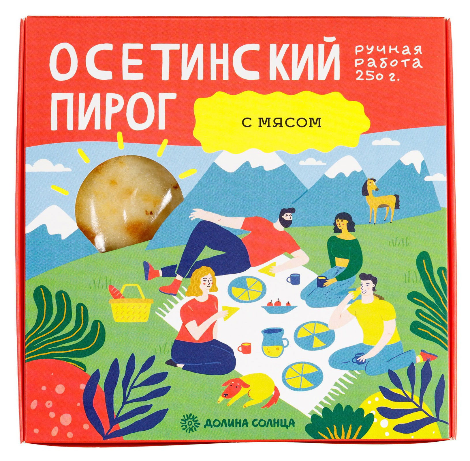 

Осетинский пирог Долина солнца с мясом, 250 г
