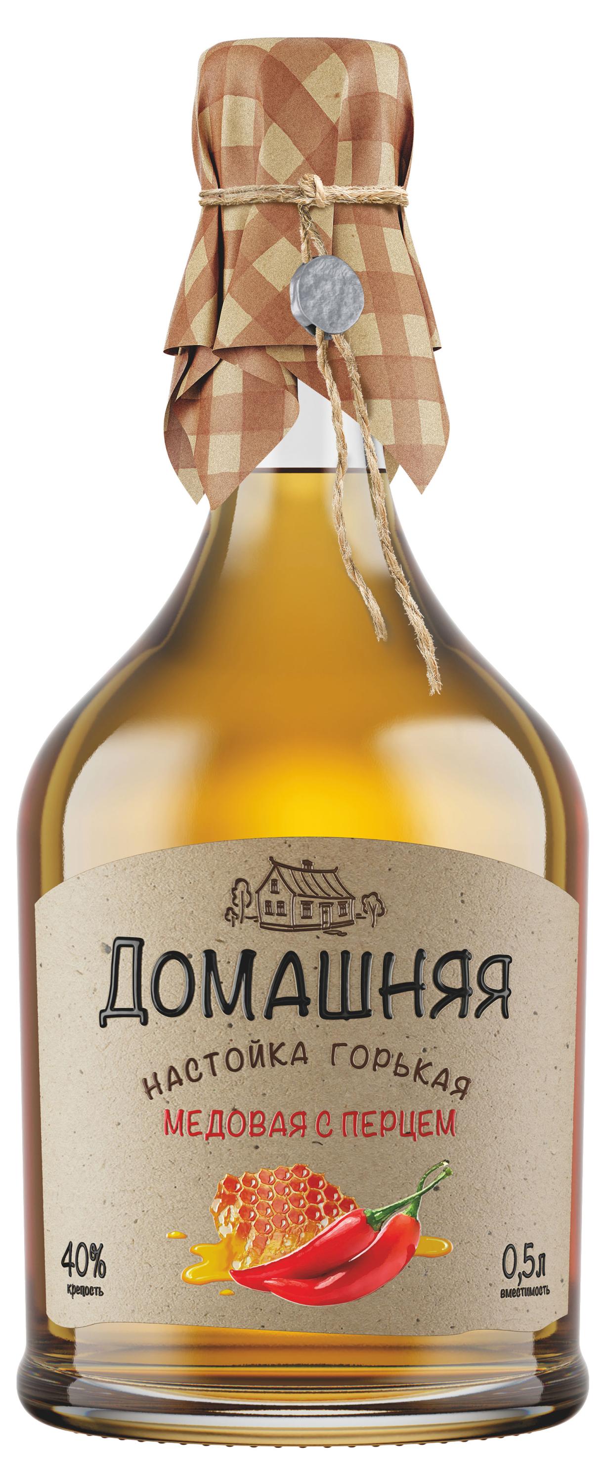 

Настойка Домашняя Медовая с перцем Россия, 0,5 л