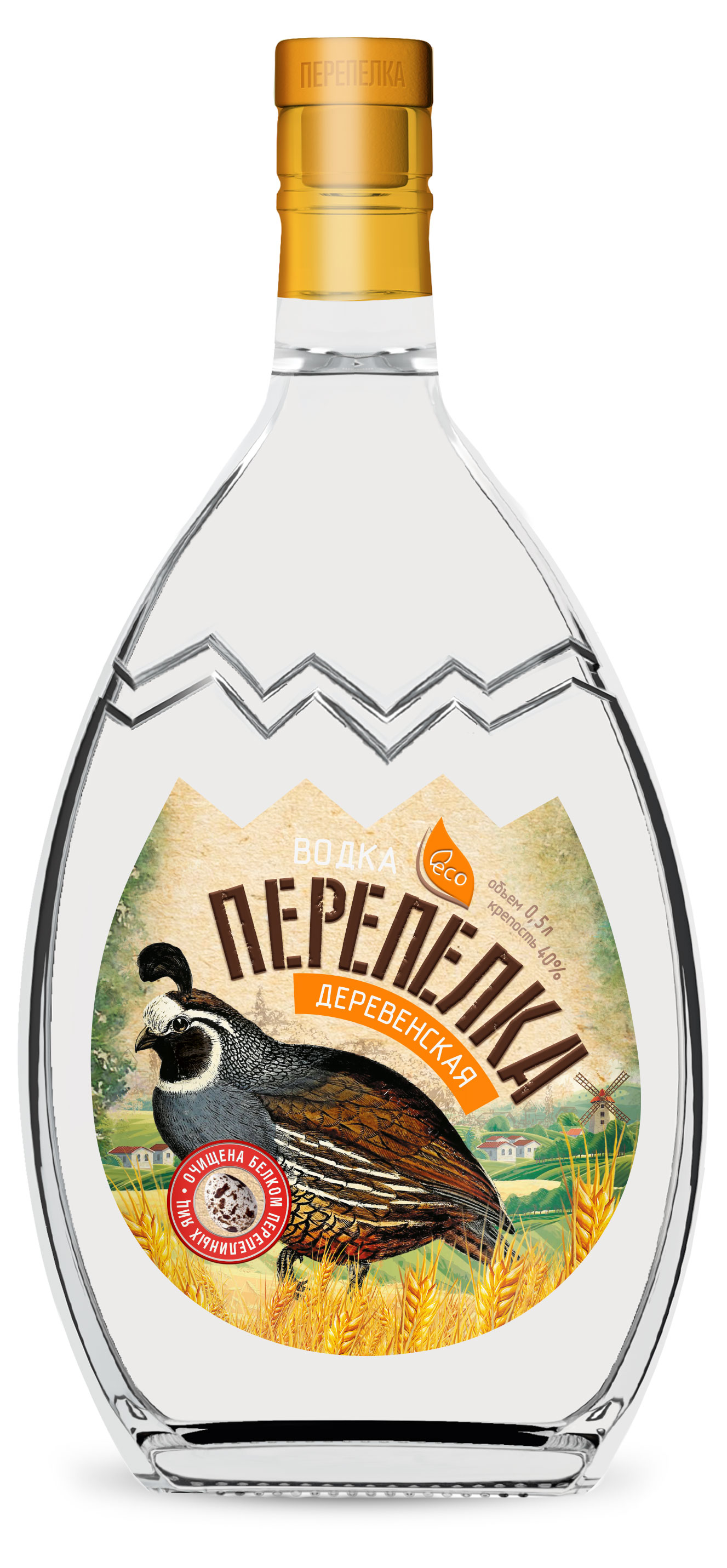 

Водка Перепелка Деревенская Россия, 0,5 л