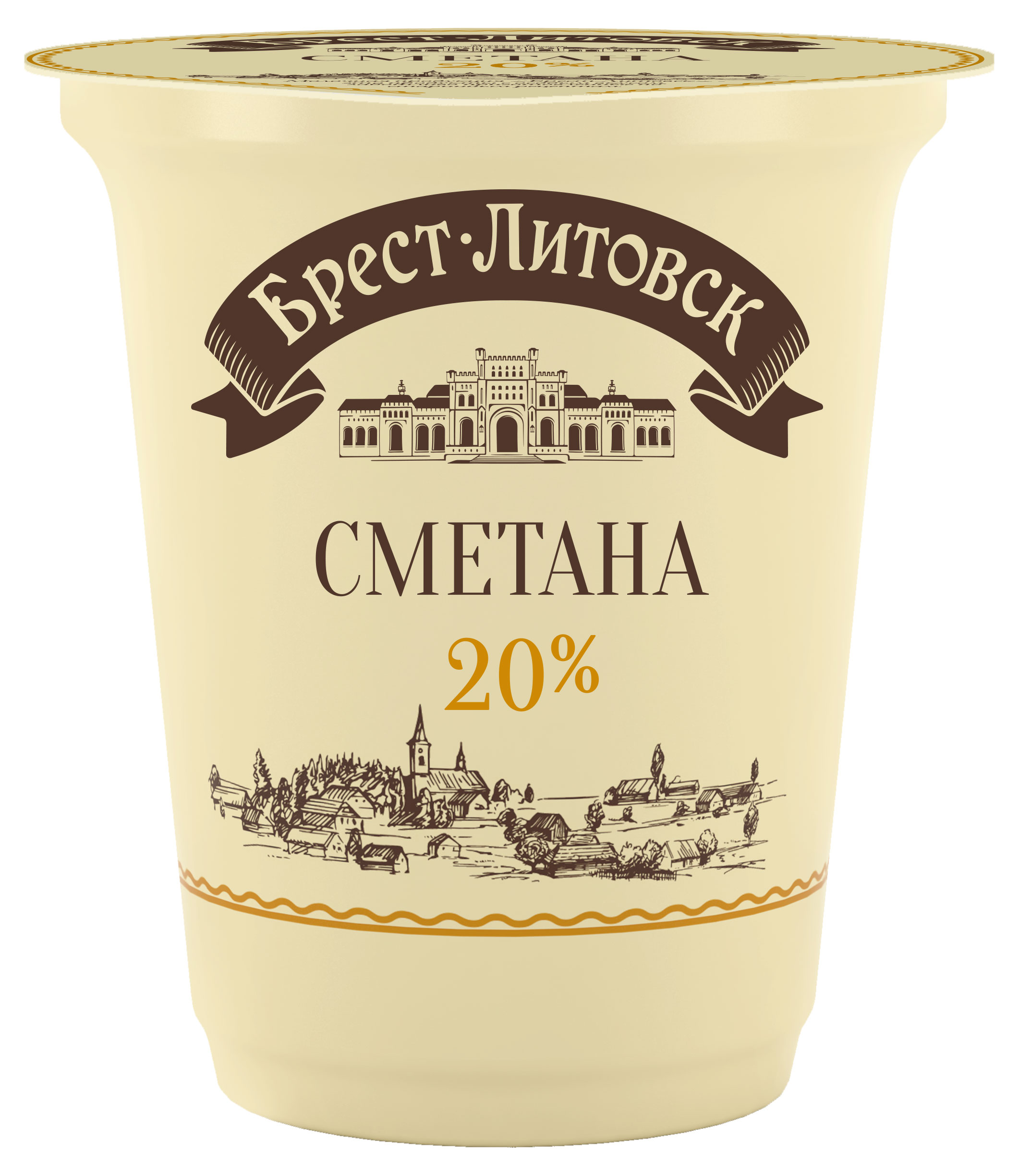 

Сметана Брест-Литовск 20% БЗМЖ, 300 г