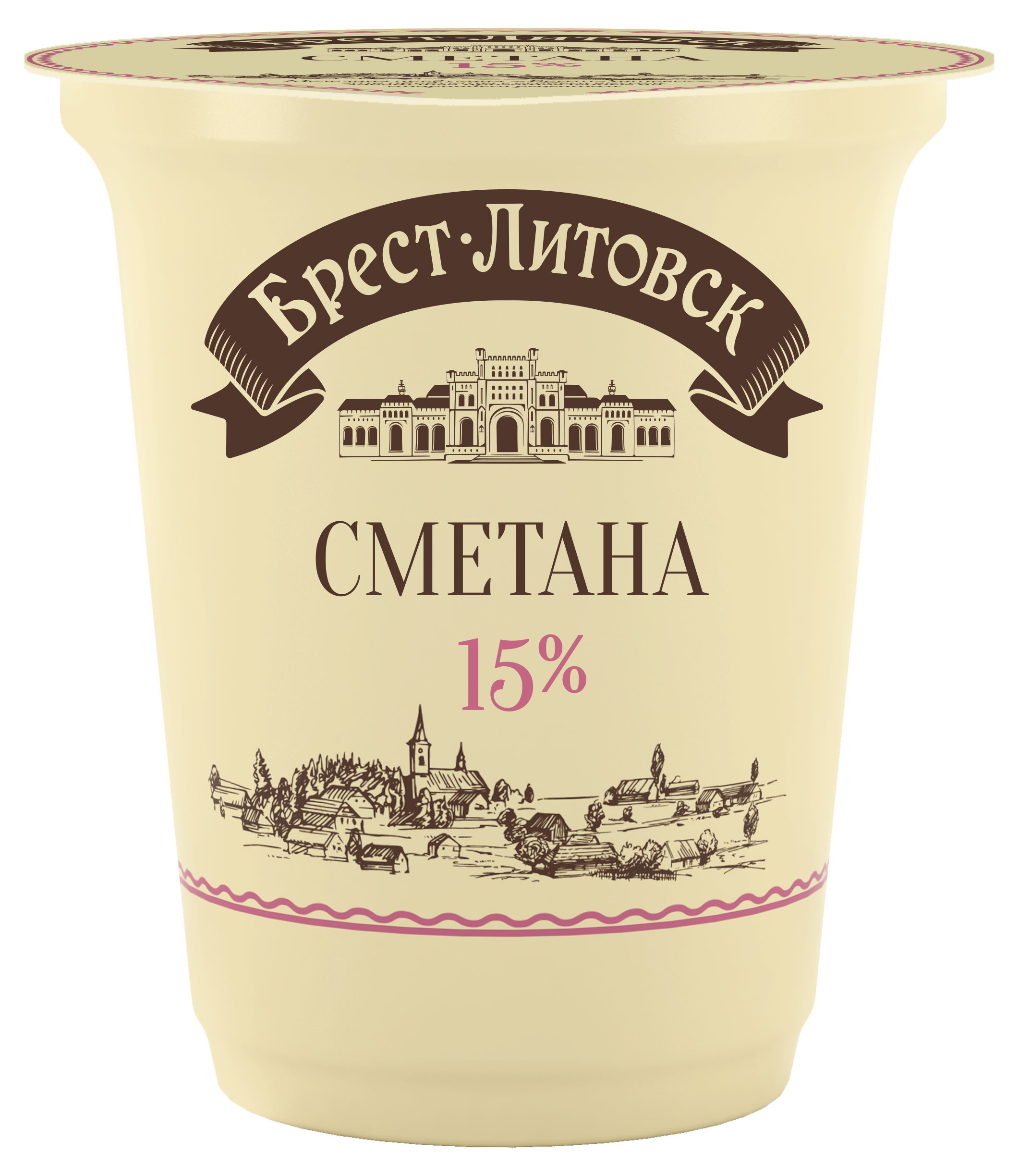 

Сметана Брест-Литовск 15% БЗМЖ, 300 г