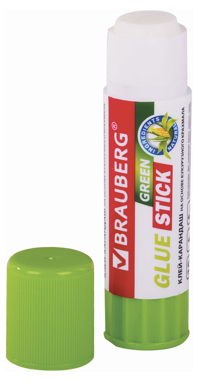 

Клей-карандаш BRAUBERG Green, 15 г